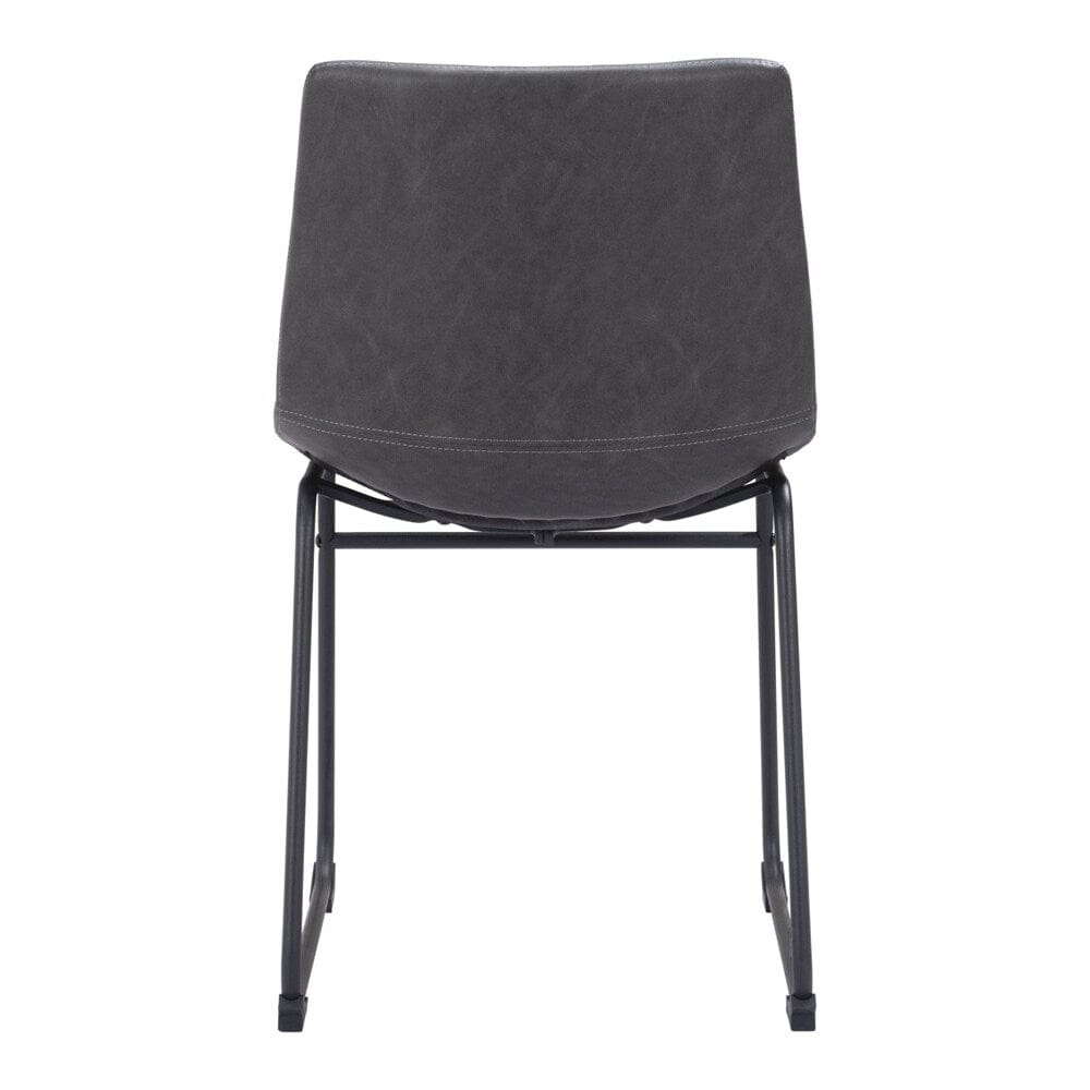 Zuo Modern - Smart Dining Chair (Set of 2) Charcoal - 101995 veiw 4