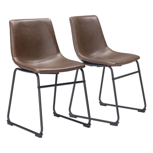 Zuo Modern - Smart Dining Chair (Set of 2) Vintage Espresso - 100505 veiw 1