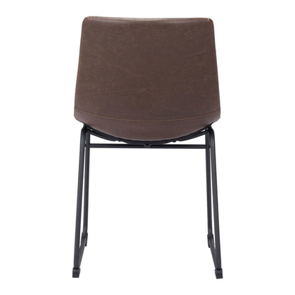 Zuo Modern - Smart Dining Chair (Set of 2) Vintage Espresso - 100505 veiw 4