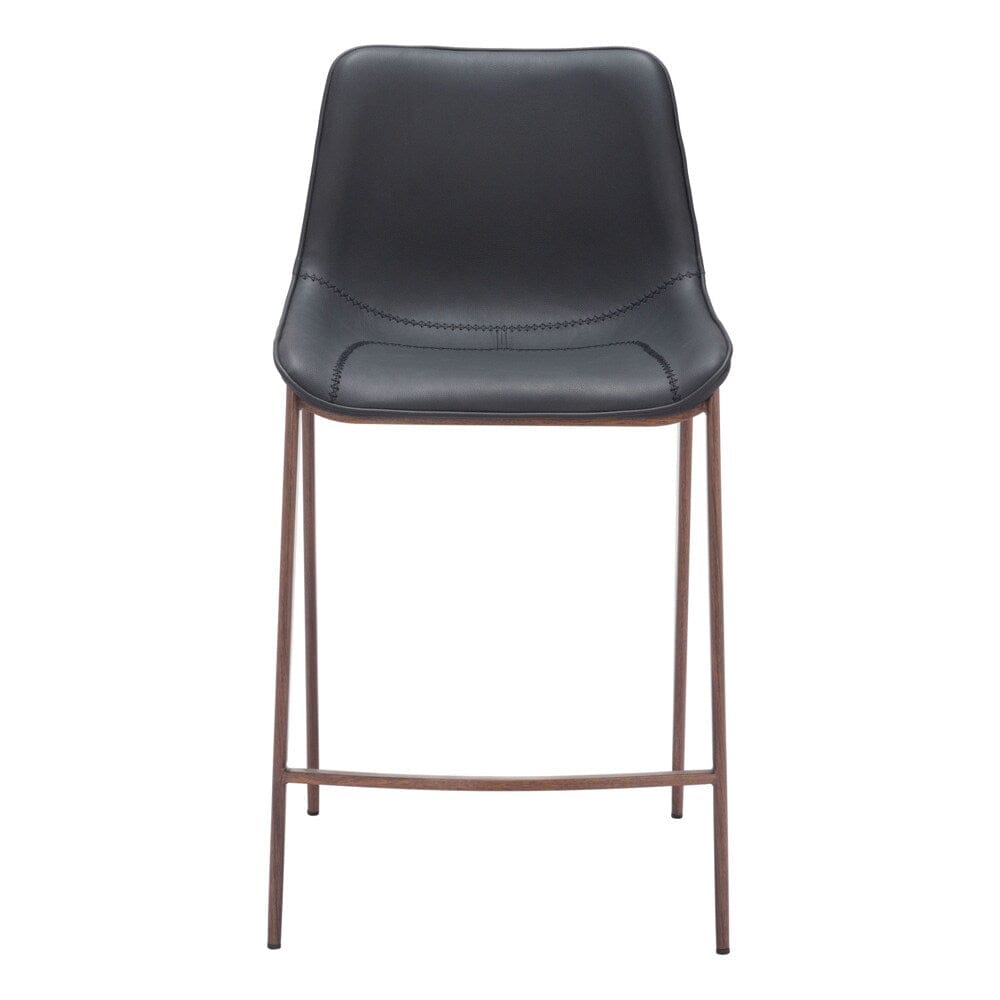 Zuo Modern - Magnus Counter Stool (Set of 2) Black & Walnut - 109935 veiw 3