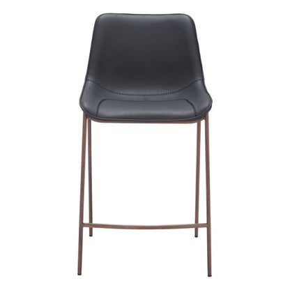 Zuo Modern - Magnus Counter Stool (Set of 2) Black & Walnut - 109935 veiw 3