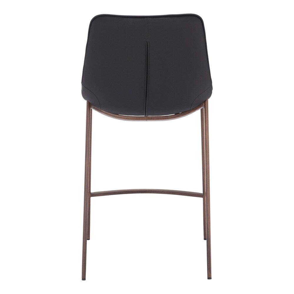 Zuo Modern - Magnus Counter Stool (Set of 2) Black & Walnut - 109935 veiw 4