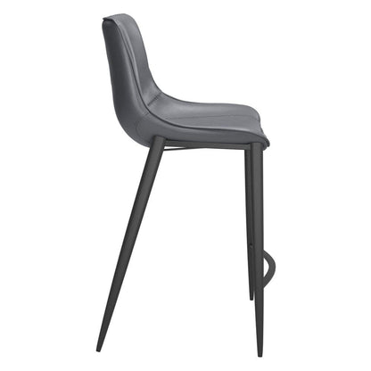 Zuo Modern - Magnus Counter Stool (Set of 2) Dark Gray & Black - 109392 veiw 2