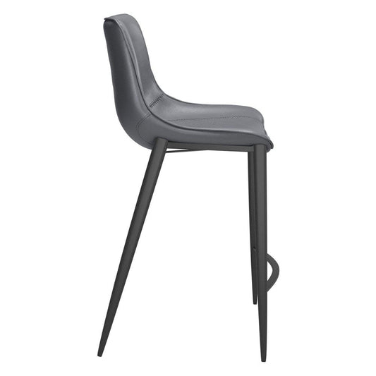 Zuo Modern - Magnus Counter Stool (Set of 2) Dark Gray & Black - 109392 veiw 2