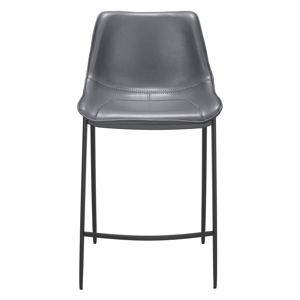 Zuo Modern - Magnus Counter Stool (Set of 2) Dark Gray & Black - 109392 veiw 3