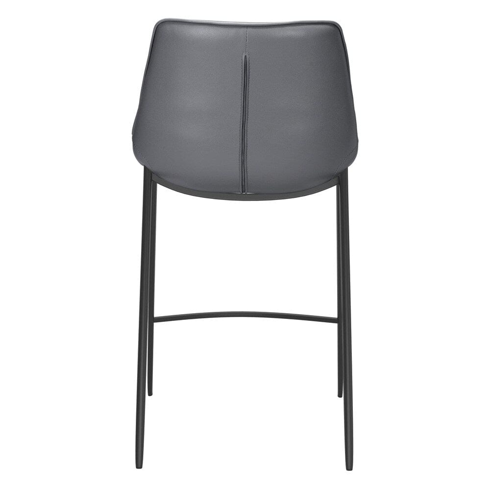 Zuo Modern - Magnus Counter Stool (Set of 2) Dark Gray & Black - 109392 veiw 4
