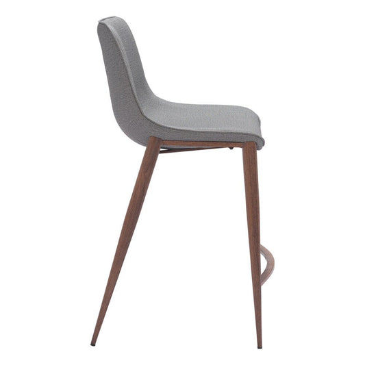 Zuo Modern - Magnus Counter Stool (Set of 2) Slate Gray & Walnut - 109936 veiw 2