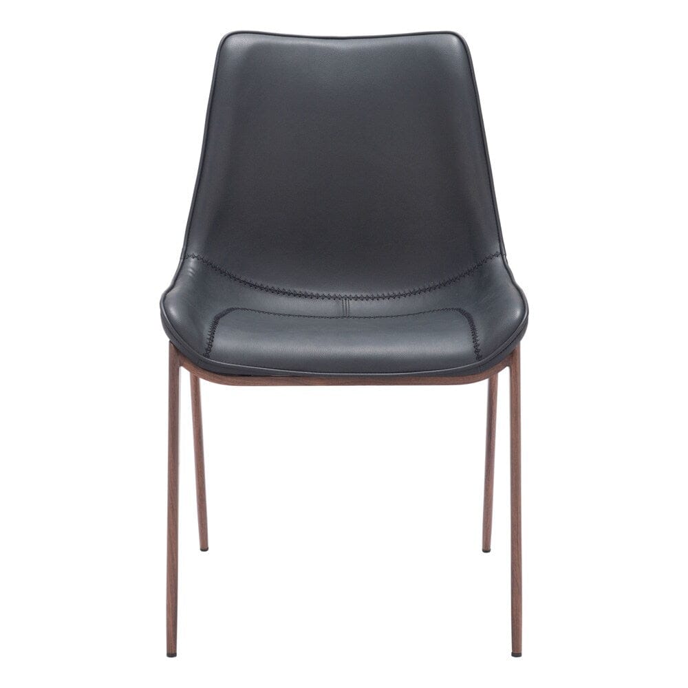 Zuo Modern - Magnus Dining Chair (Set of 2) Black & Walnut - 109933 veiw 3