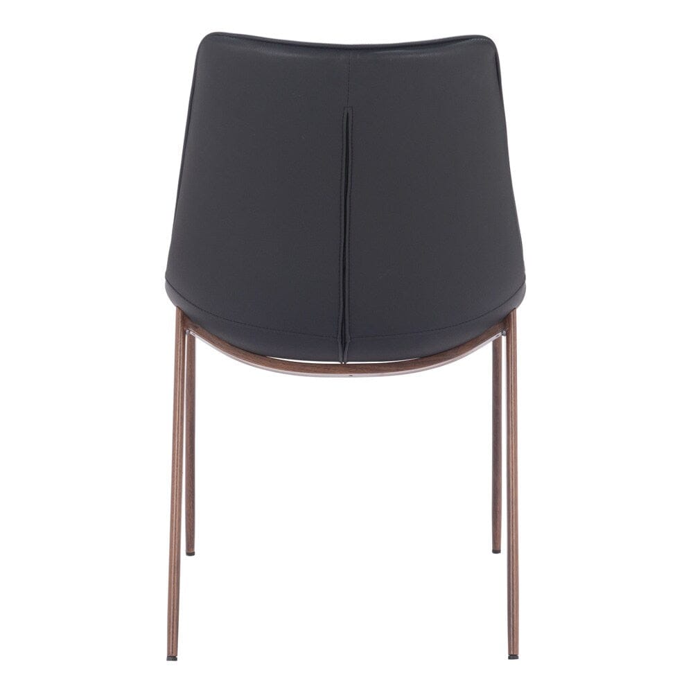 Zuo Modern - Magnus Dining Chair (Set of 2) Black & Walnut - 109933 veiw 4
