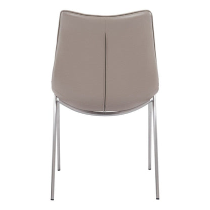 Zuo Modern - Magnus Dining Chair (Set of 2) Brown & Silver - 101269 veiw 4