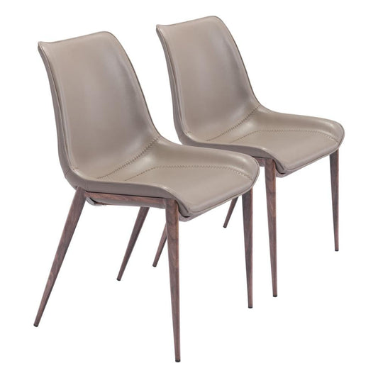 Zuo Modern - Magnus Dining Chair (Set of 2) Brown & Walnut - 101272 veiw 1