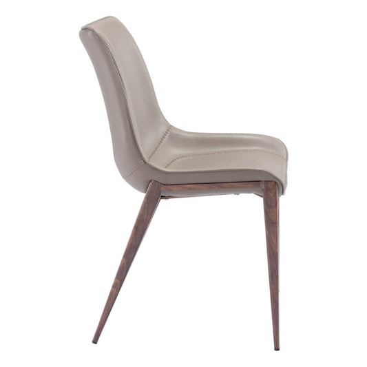 Zuo Modern - Magnus Dining Chair (Set of 2) Brown & Walnut - 101272 veiw 2