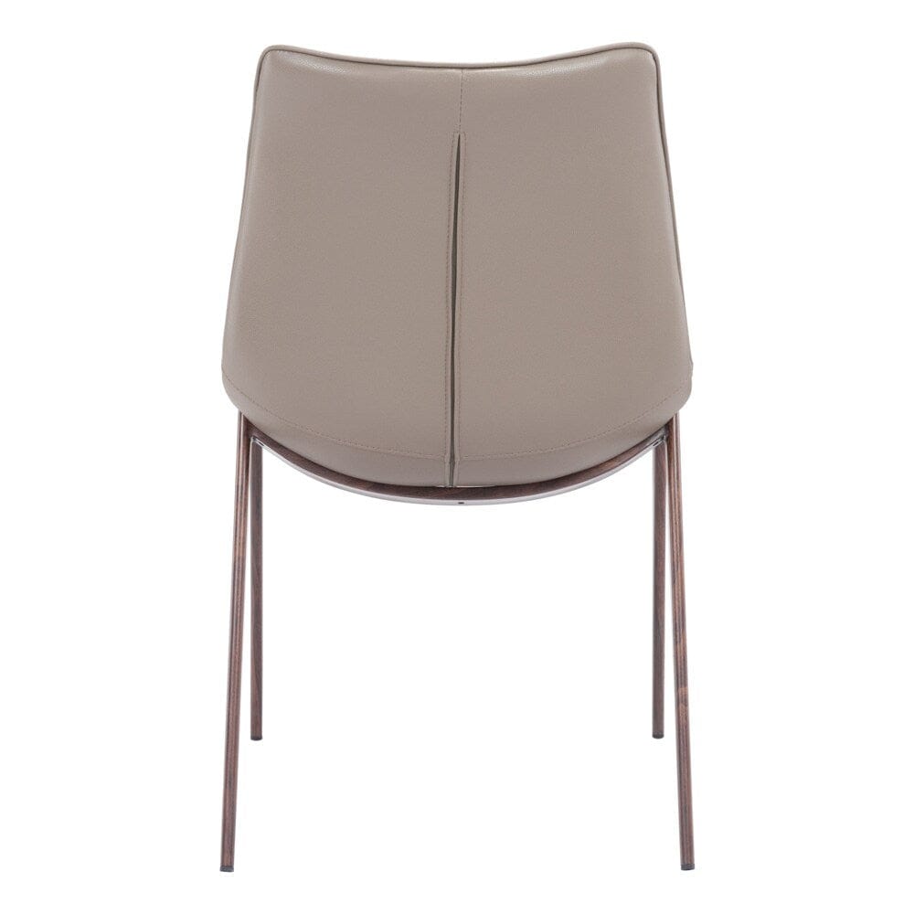 Zuo Modern - Magnus Dining Chair (Set of 2) Brown & Walnut - 101272 veiw 4