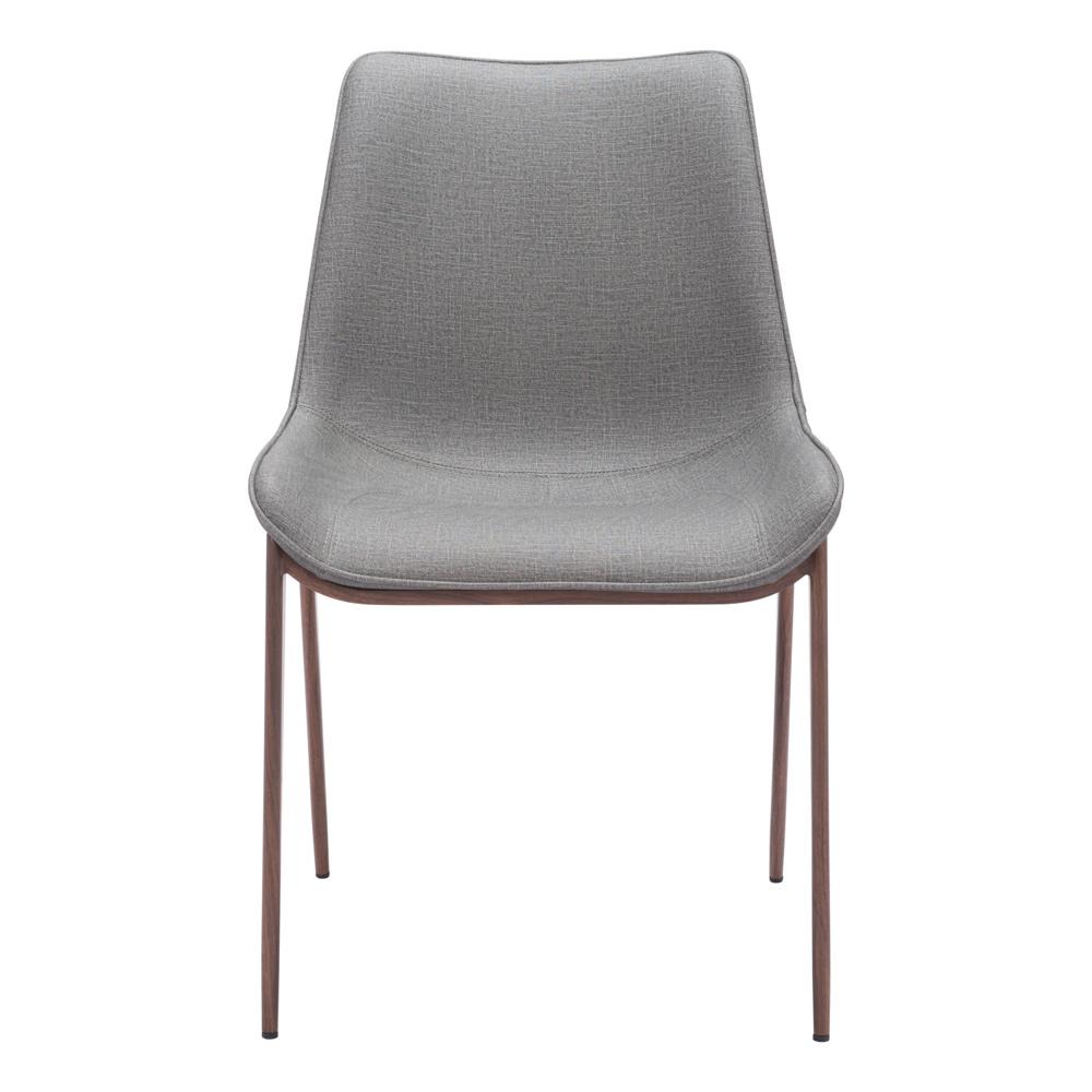 Zuo Modern - Magnus Dining Chair (Set of 2) Slate Gray & Walnut - 109934 veiw 3