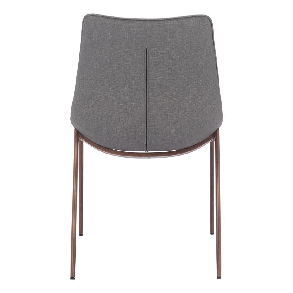 Zuo Modern - Magnus Dining Chair (Set of 2) Slate Gray & Walnut - 109934 veiw 4