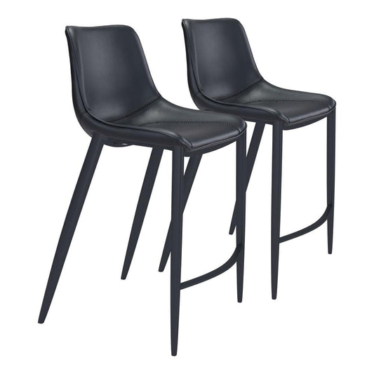 Zuo Modern - Magnus Barstool (Set of 2) Black - 101923 veiw 1