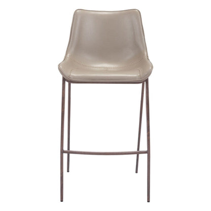 Zuo Modern - Magnus Barstool (Set of 2) Brown & Walnut - 101277 veiw 3