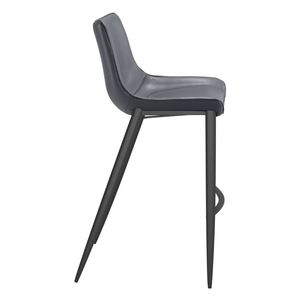 Zuo Modern - Magnus Barstool (Set of 2) Dark Gray & Black - 109391 veiw 2