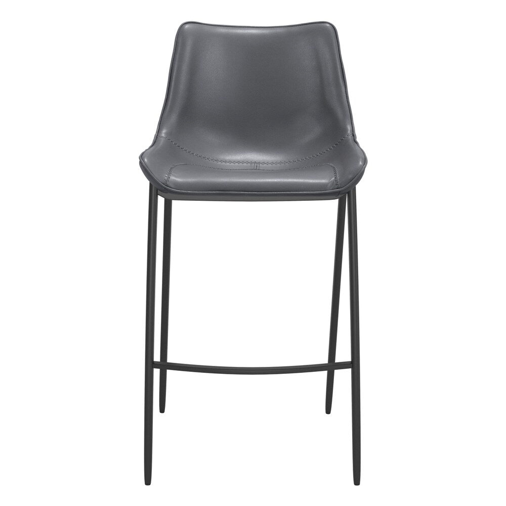 Zuo Modern - Magnus Barstool (Set of 2) Dark Gray & Black - 109391 veiw 3