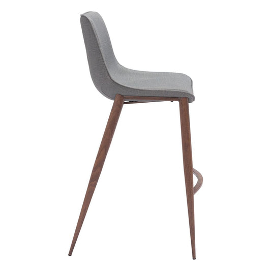 Zuo Modern - Magnus Barstool (Set of 2) Slate Gray & Walnut - 109938 veiw 2