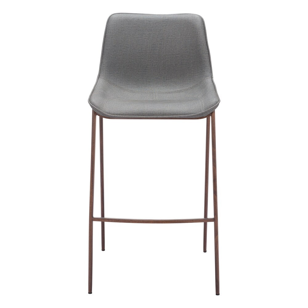 Zuo Modern - Magnus Barstool (Set of 2) Slate Gray & Walnut - 109938 veiw 3