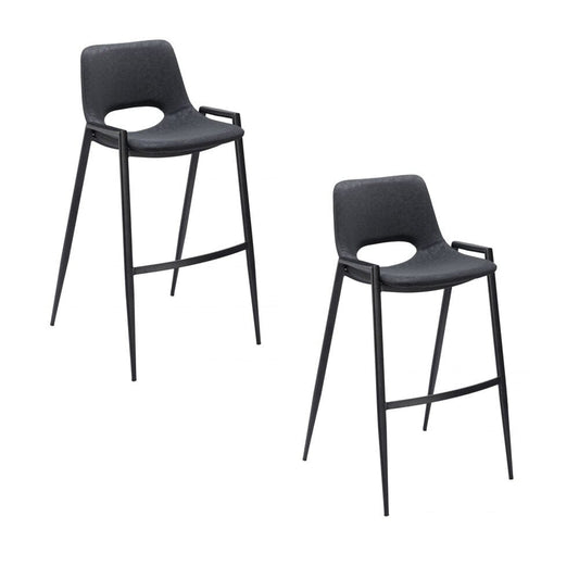 Zuo Modern - Desi Barstool (Set of 2) Black - 109540 veiw 1
