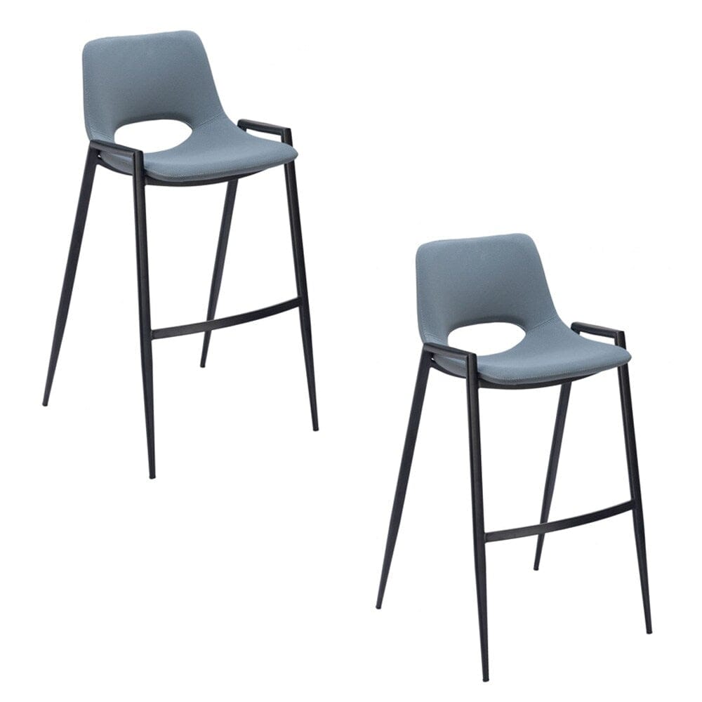 Zuo Modern - Desi Barstool (Set of 2) Blue - 109542 veiw 1