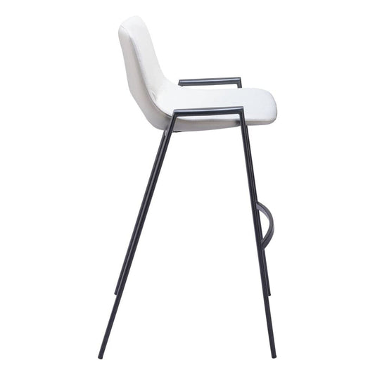 Zuo Modern - Desi Barstool (Set of 2) White - 109541 veiw 2