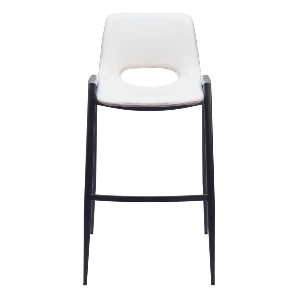 Zuo Modern - Desi Barstool (Set of 2) White - 109541 veiw 3