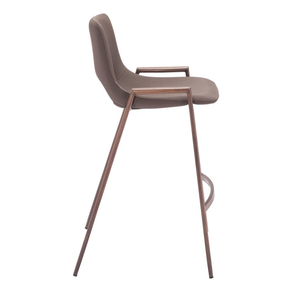 Zuo Modern - Desi Counter Stool (Set of 2) Brown & Walnut - 109732 veiw 2