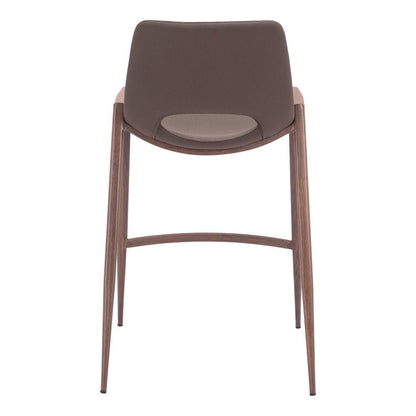 Zuo Modern - Desi Counter Stool (Set of 2) Brown & Walnut - 109732 veiw 4