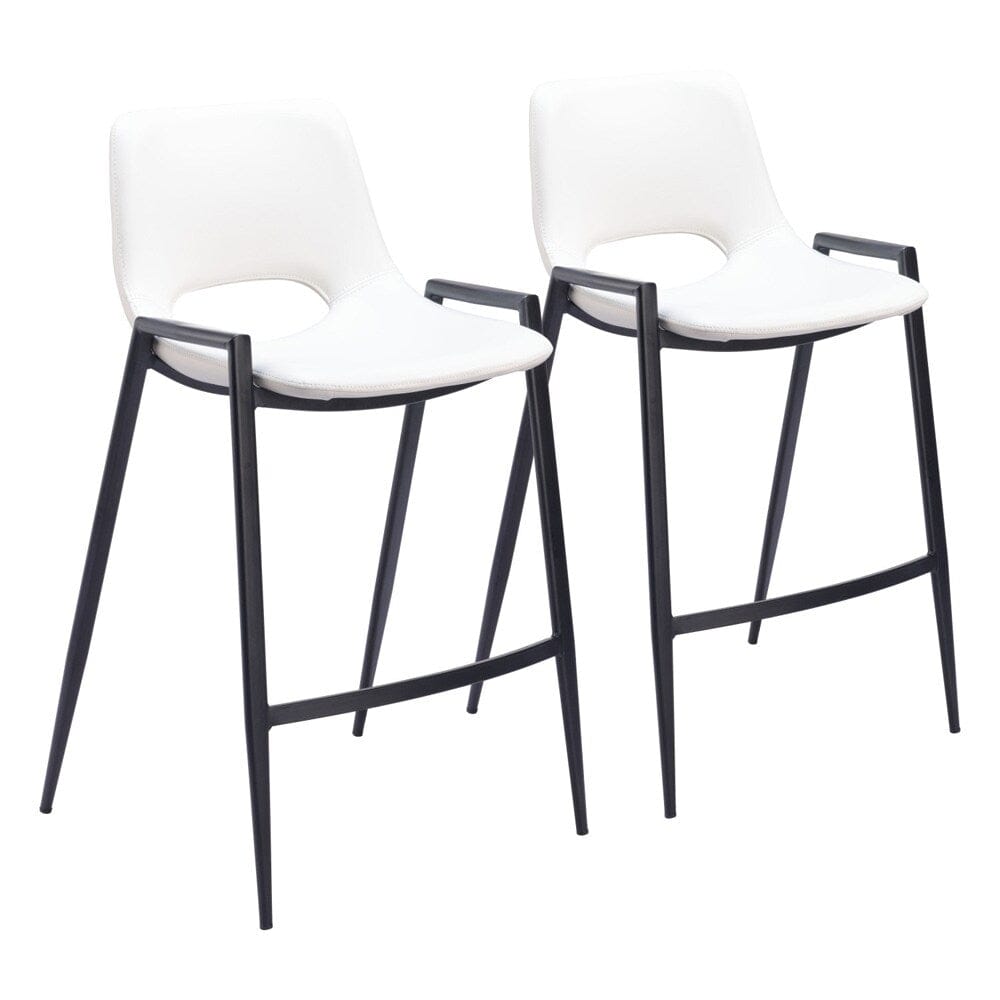 Zuo Modern - Desi Counter Stool (Set of 2) White - 109538 veiw 1