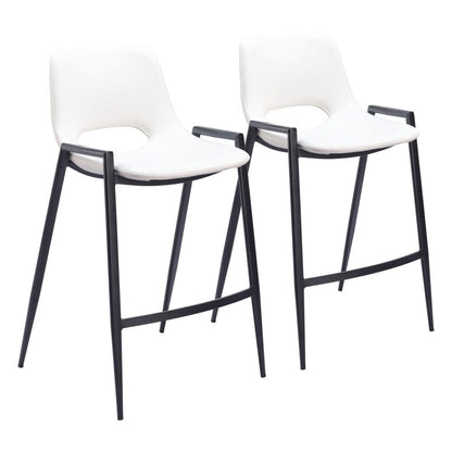 Zuo Modern - Desi Counter Stool (Set of 2) White - 109538 veiw 1