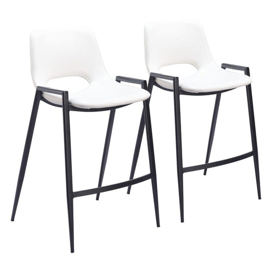 Zuo Modern - Desi Counter Stool (Set of 2) White - 109538 veiw 1