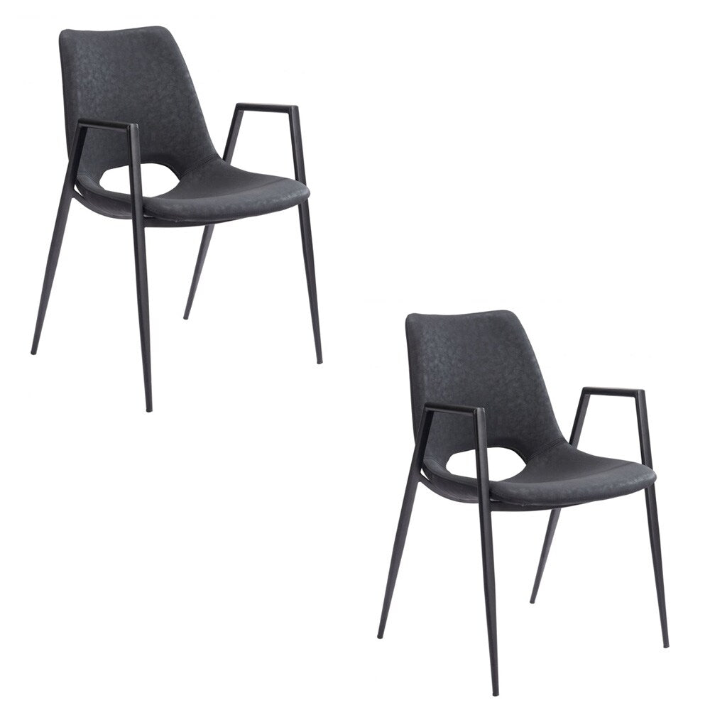 Zuo Modern - Desi Dining Chair (Set of 2) Black - 109534 veiw 1