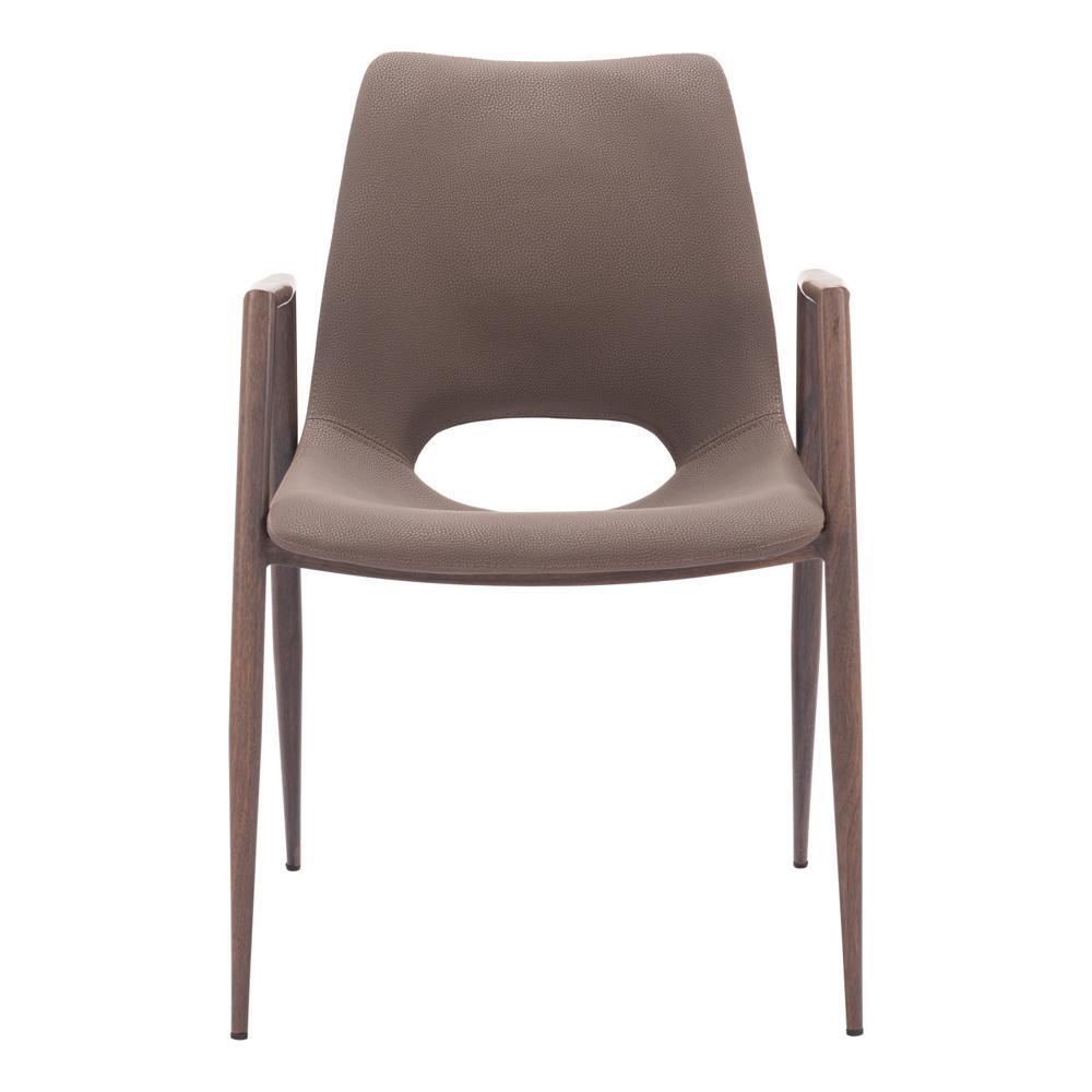 Zuo Modern - Desi Dining Chair (Set of 2) Brown & Walnut - 109730 veiw 3