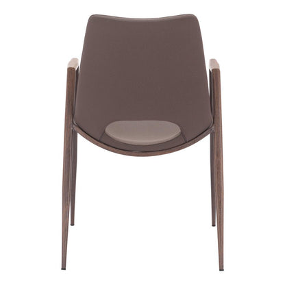 Zuo Modern - Desi Dining Chair (Set of 2) Brown & Walnut - 109730 veiw 4