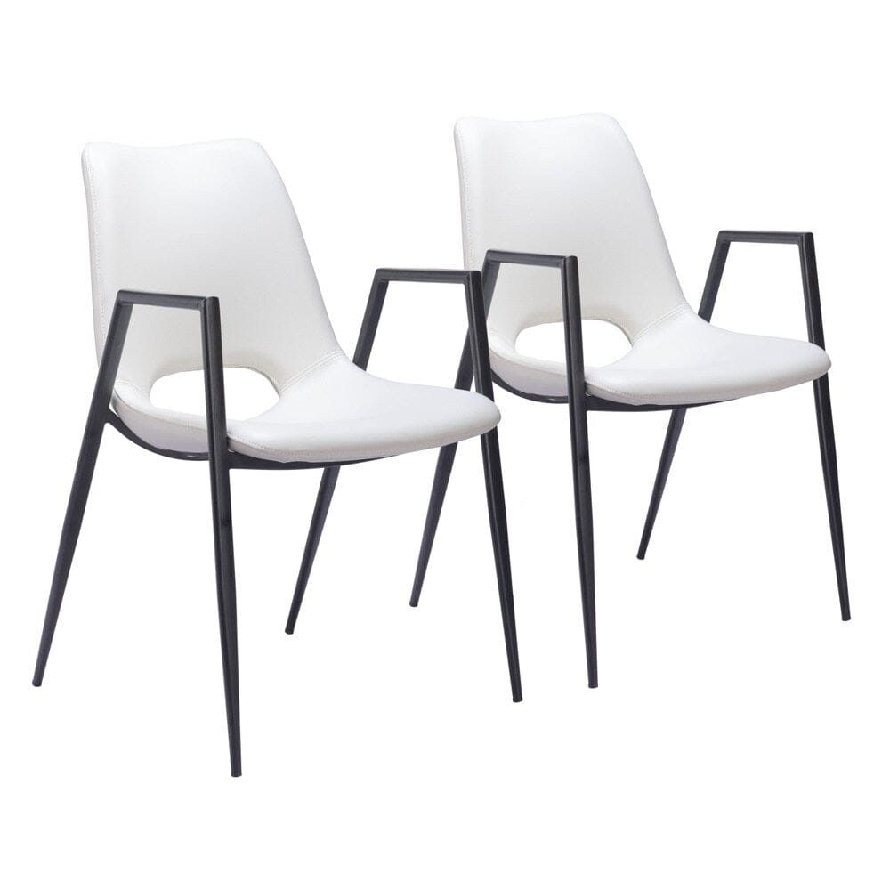 Zuo Modern - Desi Dining Chair (Set of 2) White - 109535 veiw 1