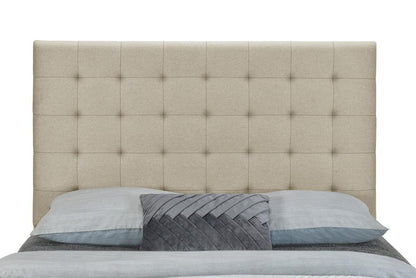 Fashion Bed Group - Vera Full Upholstered Platform Bed & Elise Full / Queen Headboard - Beige veiw 3