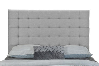 Fashion Bed Group - Vera Full Upholstered Platform Bed & Elise Full / Queen Headboard - Gray veiw 4