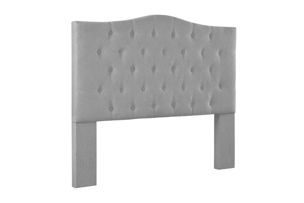 Fashion Bed Group - Vera Full Upholstered Platform Bed & Maya Full / Queen Headboard - Gray veiw 3