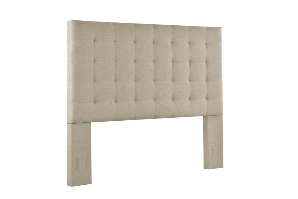 Fashion Bed Group - Vera Queen Upholstered Platform Bed & Elise Full / Queen Headboard - Beige veiw 3