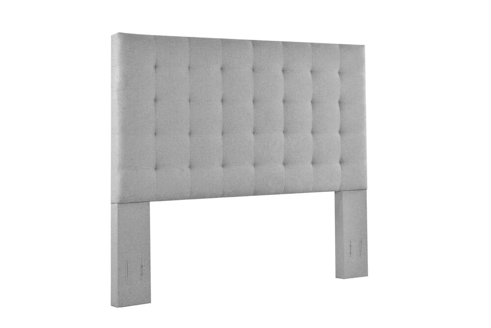 Fashion Bed Group - Vera Queen Upholstered Platform Bed & Elise Full / Queen Headboard - Gray veiw 4