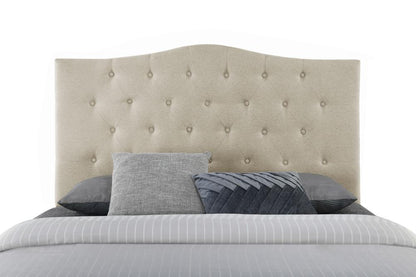 Fashion Bed Group - Vera Queen Upholstered Platform Bed & Maya Full / Queen Headboard - Beige veiw 4