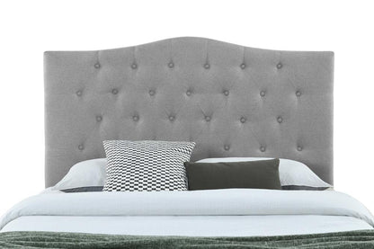 Fashion Bed Group - Vera Queen Upholstered Platform Bed & Maya Full / Queen Headboard - Gray veiw 4