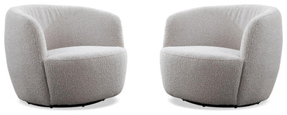 Parker Living - Carina - Bloke Cotton Swivel Barrel Chair (Set of 2) - SCAR#912S-2-BLCT veiw 1