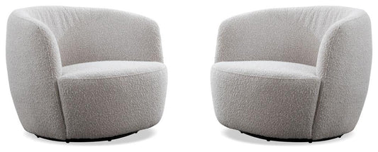 Parker Living - Carina - Bloke Cotton Swivel Barrel Chair (Set of 2) - SCAR#912S-2-BLCT veiw 1