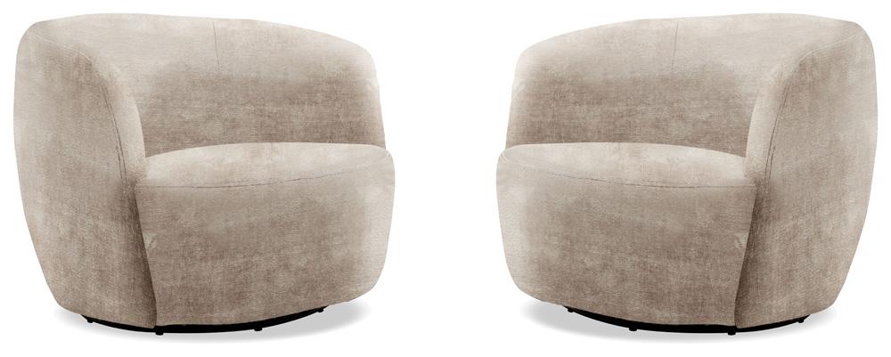 Parker Living - Carina - Miami Mink Swivel Barrel Chair (Set of 2) - SCAR#912S-2-MIMI veiw 1
