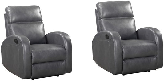 Parker Living - Devin - Pebble Grey Manual Recliner (Set of 2) - MDEV#812-2-PPGR veiw 1