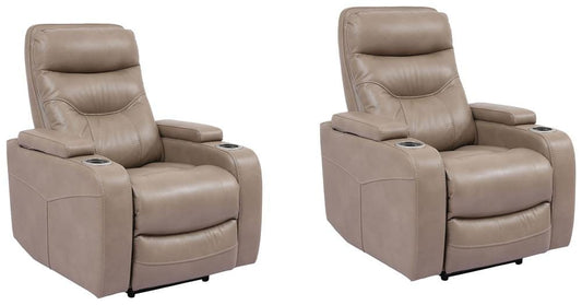 Parker Living - Origin Power - Linen Power Reclining Home Theater Recliner (Set of 2) - MORI#812PH-2-LIN_CLOSEOUT veiw 1